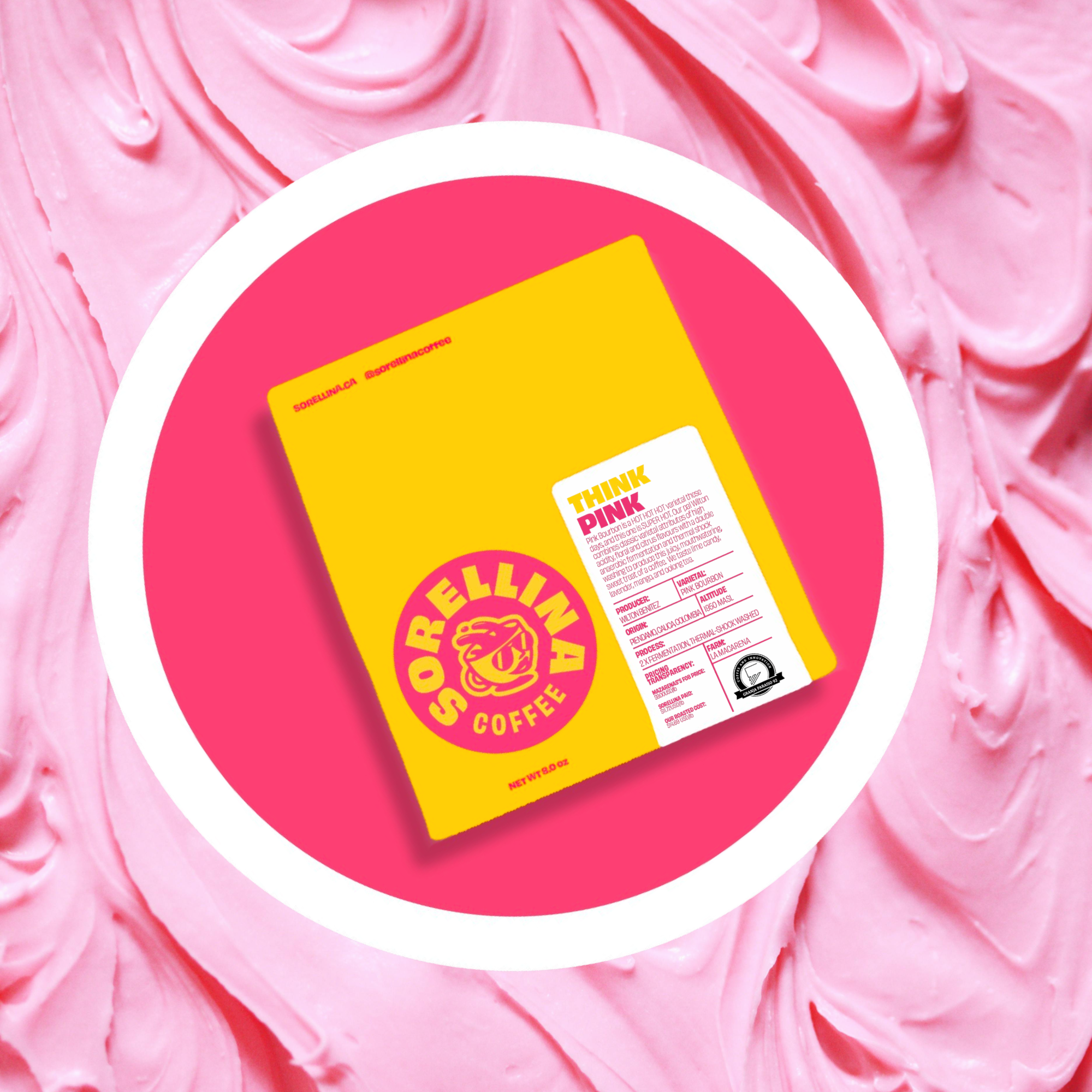 Think Pink - Thermal-Shock Washed, Pink Bourbon, Colombia